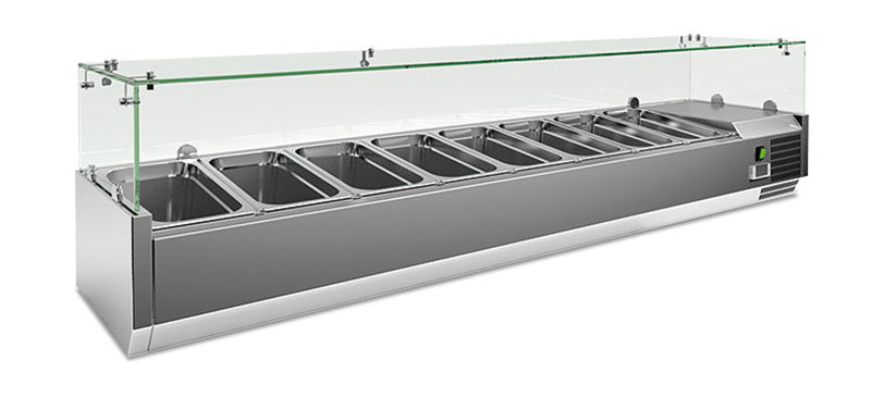 VRX 1800/380 FG GN-Aufsatzkühlvitrine