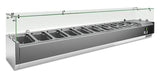 VRX 2000/330 FG GN-Aufsatzkühlvitrine 2000×335×435 mm