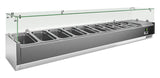 VRX 2000/380 FG GN-Aufsatzkühlvitrine 2000×395×435 mm