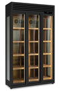 WINELUX 135 BLK belüfteter Weinkühlschrank drei Türen 901 L