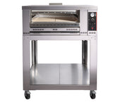 Gas pizza oven Flame 4 – 4 pizzas – 14 kW – 1130×1100×470 mm – View 2