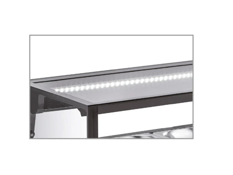 Vetrina refrigerata per sushi - 45 L netti - 0 °C / +12 °C - 1529×406×318 mm