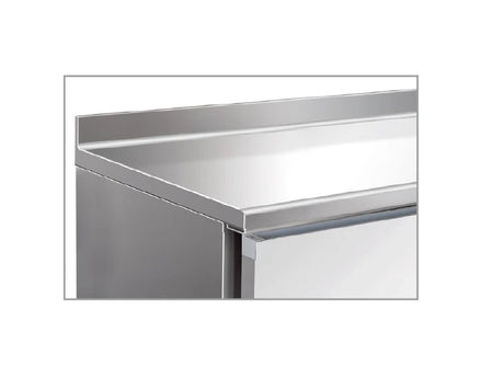 Kühltisch - Aufkantung - 393 L netto - −2 °C / +8 °C - 2230×700×960 mm