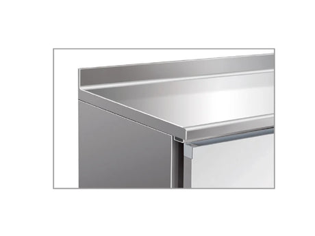 Kühltisch - Aufkantung - Energieklasse A - 155 L netto - −2 °C / +8 °C - 1360×600×960 mm