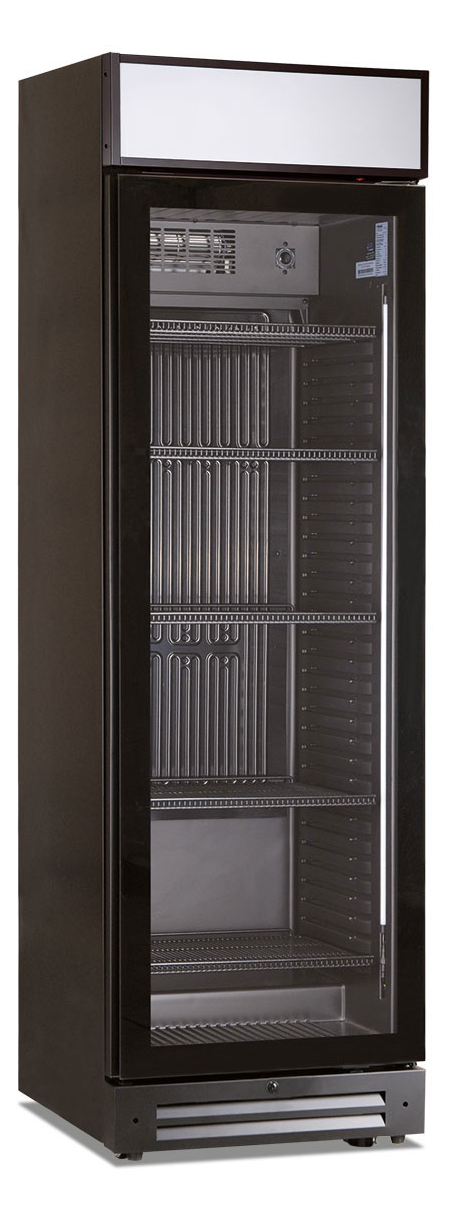 Getränkekühlschrank - Schwarz - 360 L brutto - 0 °C / +10 °C - 600×648×2005 mm