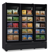 Mehrdeck-Tiefkühlschrank - Schwarz - 904 L netto - −22 °C / −18 °C - 1880×745×1983 mm