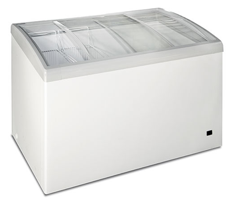 Congelatore a pozzetto con vetri scorrevoli - Luce interna - 300 L netti - −24 °C / −12 °C - 1225×650×830 mm
