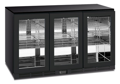Backbar-Kühlschrank - Schwarz - 241 L netto - −2 °C / +10 °C - 1350×515×835 mm