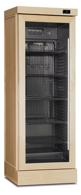Weinkühlschrank - Esche natur - 274 L netto - +3 °C / +16 °C (Ventilator ein) - 660×645×1885 mm