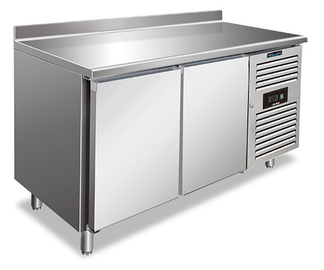 Kühltisch - Aufkantung - Energieklasse A - 155 L netto - −2 °C / +8 °C - 1360×600×960 mm