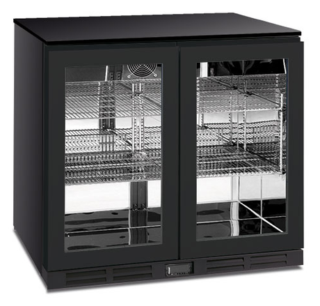 Backbar-Kühlschrank - Schwarz - 150 L netto - −2 °C / +10 °C - 900×515×835 mm