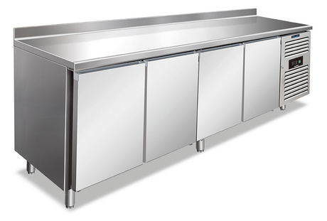 Kühltisch - Aufkantung - 393 L netto - −2 °C / +8 °C - 2230×700×960 mm