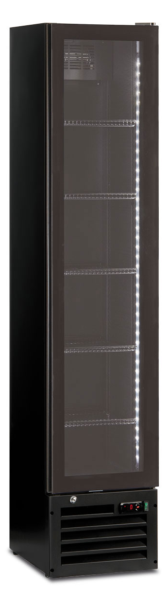 Getränkekühlschrank - Schwarz - 133 L netto - 0 °C / +10 °C - 390×475×1880 mm