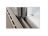 Portes coulissantes avec rail renforcé en inox AISI 304