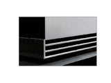 Body mirror stainless steel, black shiny mirror