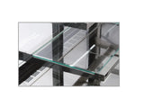 Regale: Sicherheitsglas, Edelstahlfront