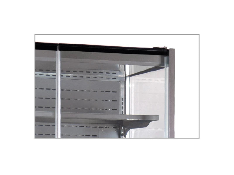 Porte battante en verre sans cadre