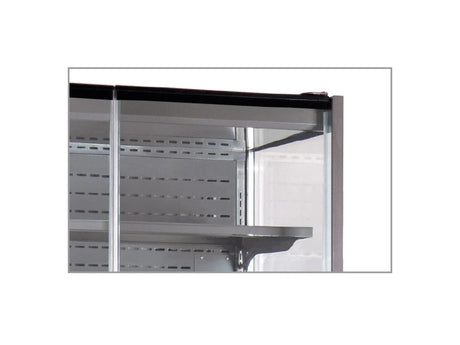 Frameless glass hinged door
