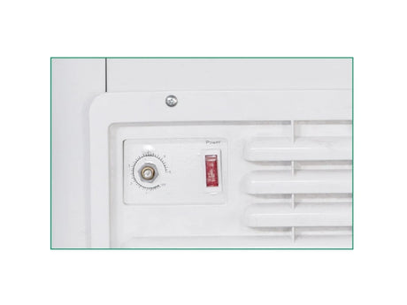 thermostat and power button