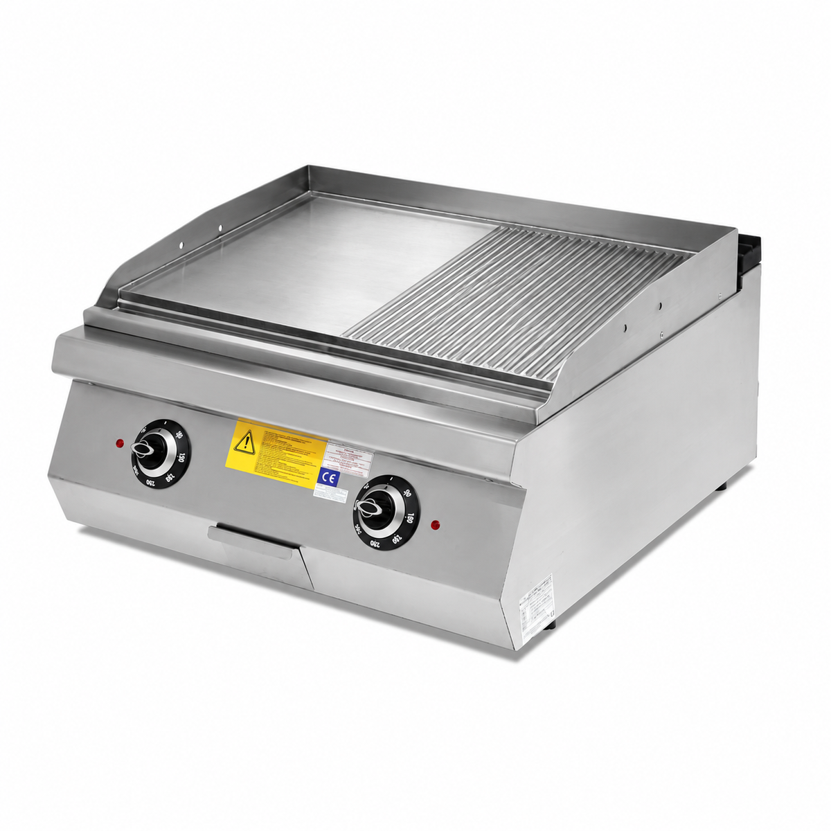MRG.PLS.7IE022-K - Reconstructed illustration: smooth and ribbed griddle; indicative surface allocation