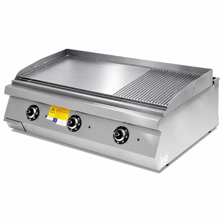 MRG.PLS.9IE032-K - Reconstructed illustration: smooth and ribbed griddle; indicative surface allocation