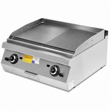 MRG.PLS.9IG022 - Rekonstruierte Illustration: glatte und gerillte Grillplatte; Aufteilung nur schematisch
