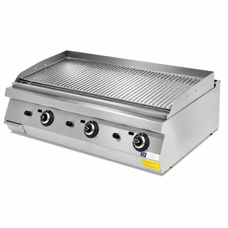 MRG.PLS.9IG031-K - Rekonstruierte Illustration: gerillte Grillplatte