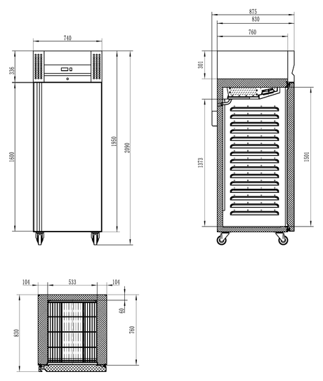 Technische Zeichnung RK710X1