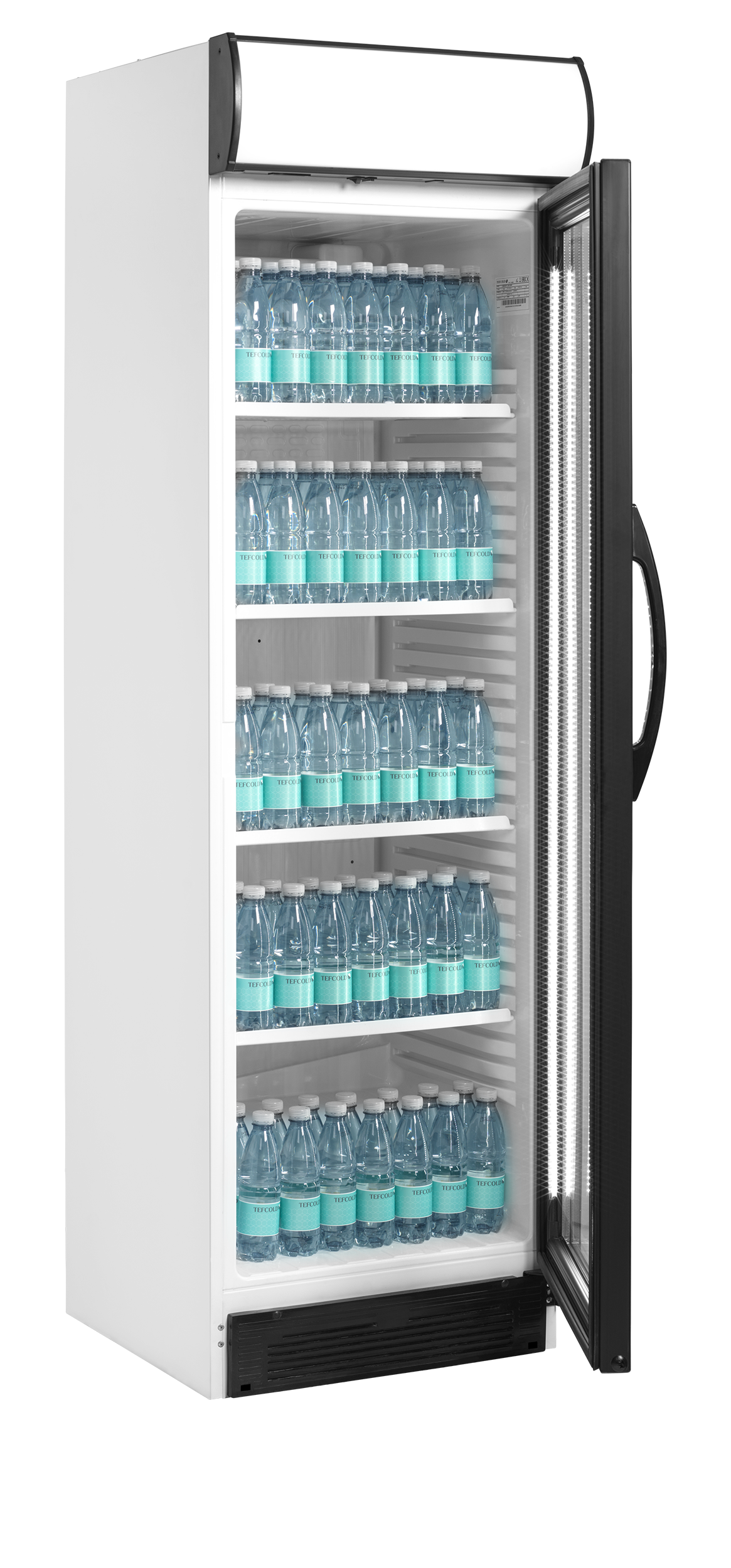 Getränkekühlschrank – 1 Glastür – 345 L – 595×640×1980 mm – Weiß – +2 bis +12 °C - Ansicht 3