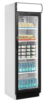 Getränkekühlschrank – 1 Glastür – 345 L – 595×640×1980 mm – Weiß – +2 bis +12 °C - Ansicht 4