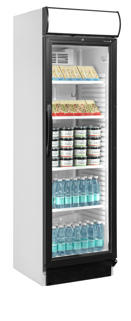 Getränkekühlschrank – 1 Glastür – 345 L – 595×640×1980 mm – Weiß – +2 bis +12 °C - Ansicht 4
