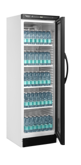 Getränkekühlschrank – 1 Glastür – 219 L – 595×600×1840 mm – Weiß – +2 bis +12 °C - Innenansicht
