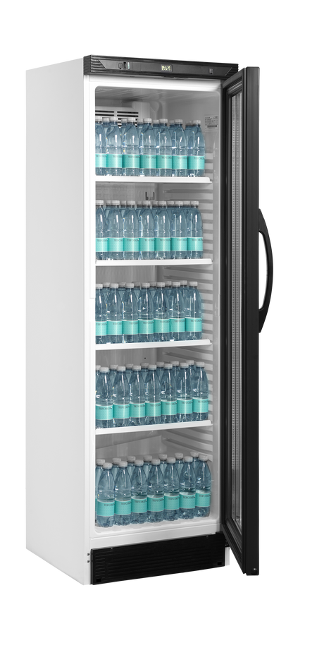 Getränkekühlschrank – 1 Glastür – 219 L – 595×600×1840 mm – Weiß – +2 bis +12 °C - Innenansicht