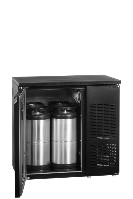 Fasskühler – 1 Tür – 189 L – 880×590×860 mm – Schwarz - Innenansicht