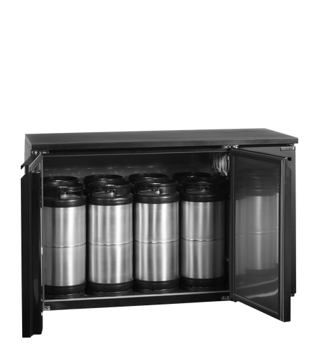 Fasskühler – 2 Türen – 359 L – 1350×590×860 mm – Schwarz - Innenansicht