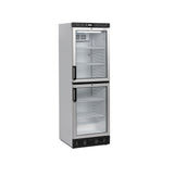 Getränkekühlschrank – 2 Glastüren – 345 L – 595×640×1840 mm – Weiß – +2 bis +12 °C - Produktansicht