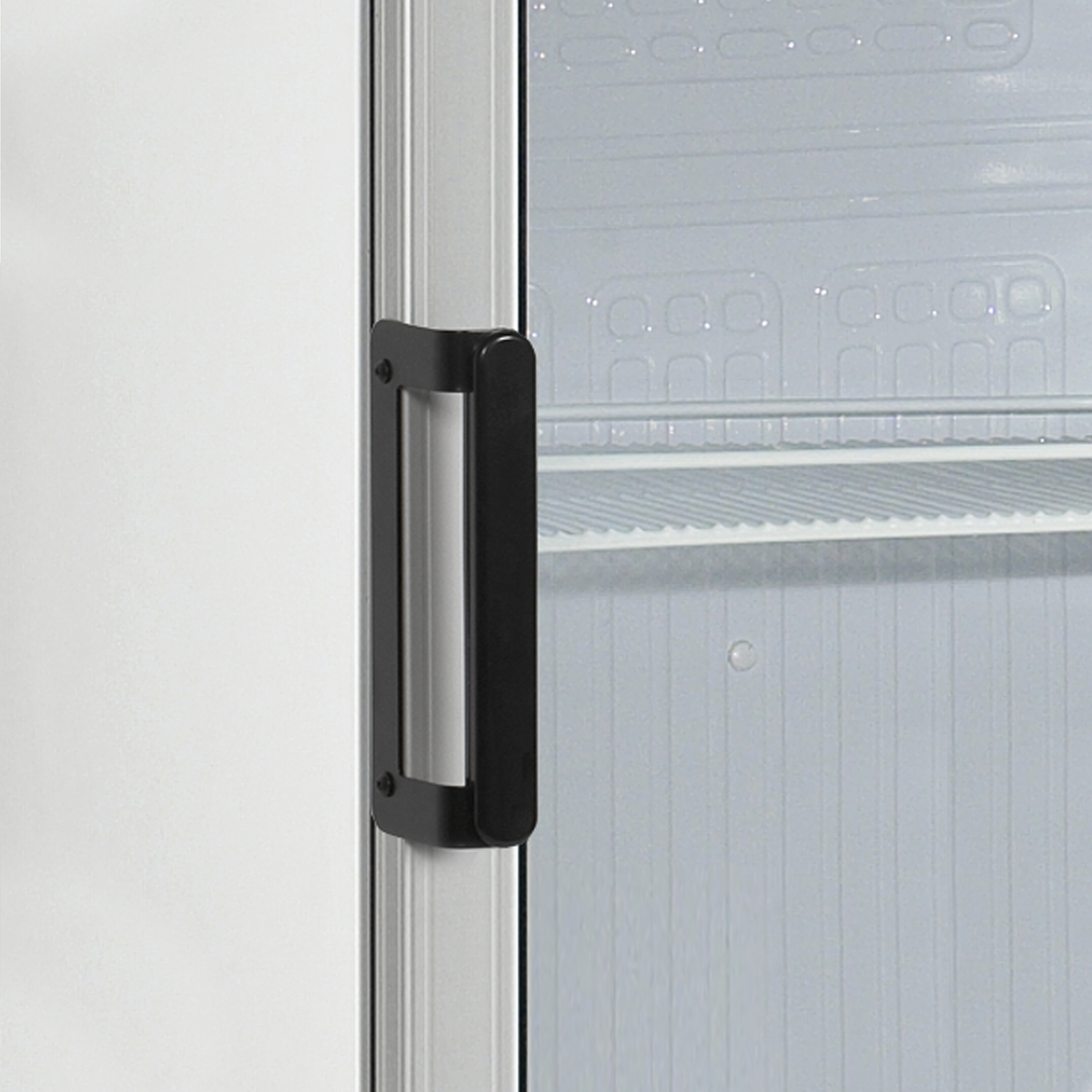 Getränkekühlschrank – 2 Glastüren – 345 L – 595×640×1840 mm – Weiß – +2 bis +12 °C - Detail