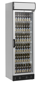 Getränkekühlschrank – 1 Glastür – 347 L – 595×640×1980 mm – Weiß – +2 bis +12 °C - Weitere Ansicht