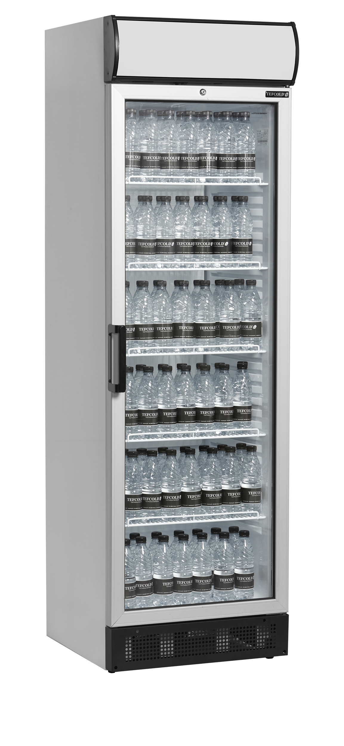 Getränkekühlschrank – 1 Glastür – 347 L – 595×640×1980 mm – Weiß – +2 bis +12 °C - Anwendungsbeispiel