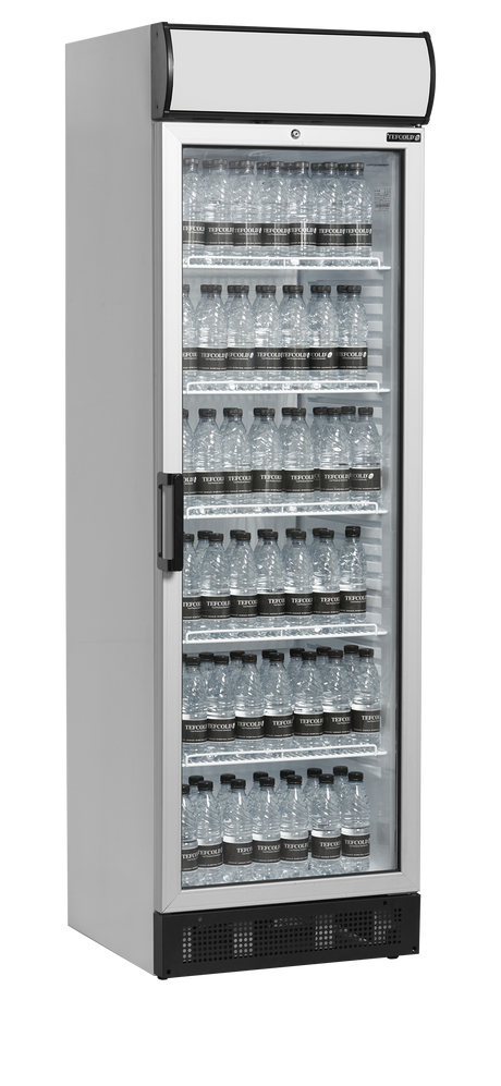 Getränkekühlschrank – 1 Glastür – 347 L – 595×640×1980 mm – Weiß – +2 bis +12 °C - Anwendungsbeispiel