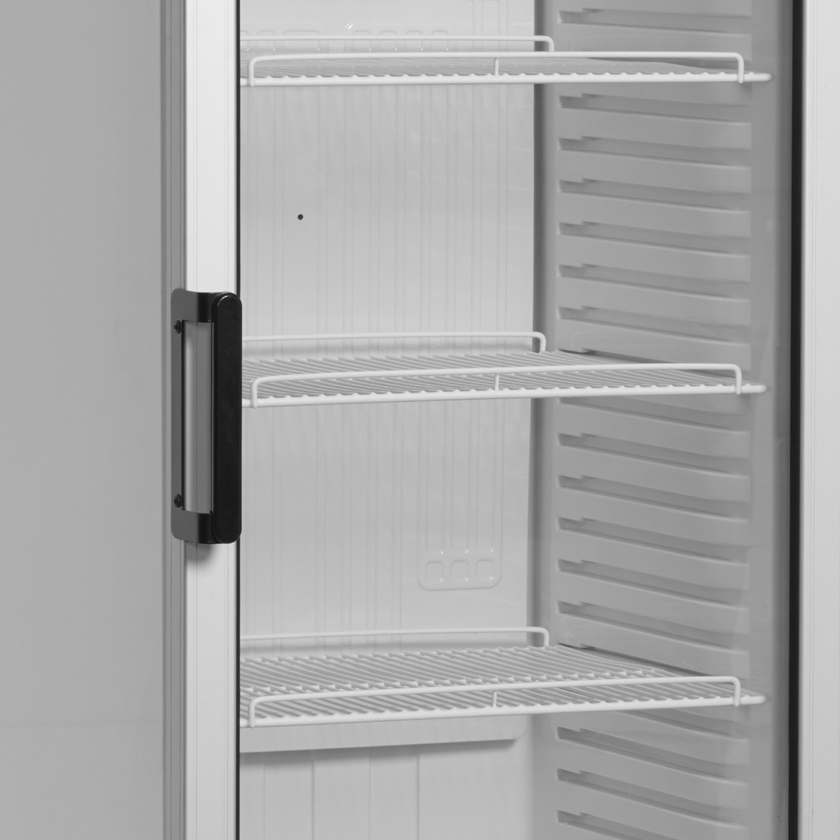 Getränkekühlschrank – 1 Glastür – 347 L – 595×640×1980 mm – Weiß – +2 bis +12 °C - Detail