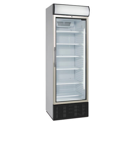 Getränkekühlschrank – 1 Glastür – 301 L – 680×655×2096 mm – Weiß – +2 bis +12 °C - Produktansicht