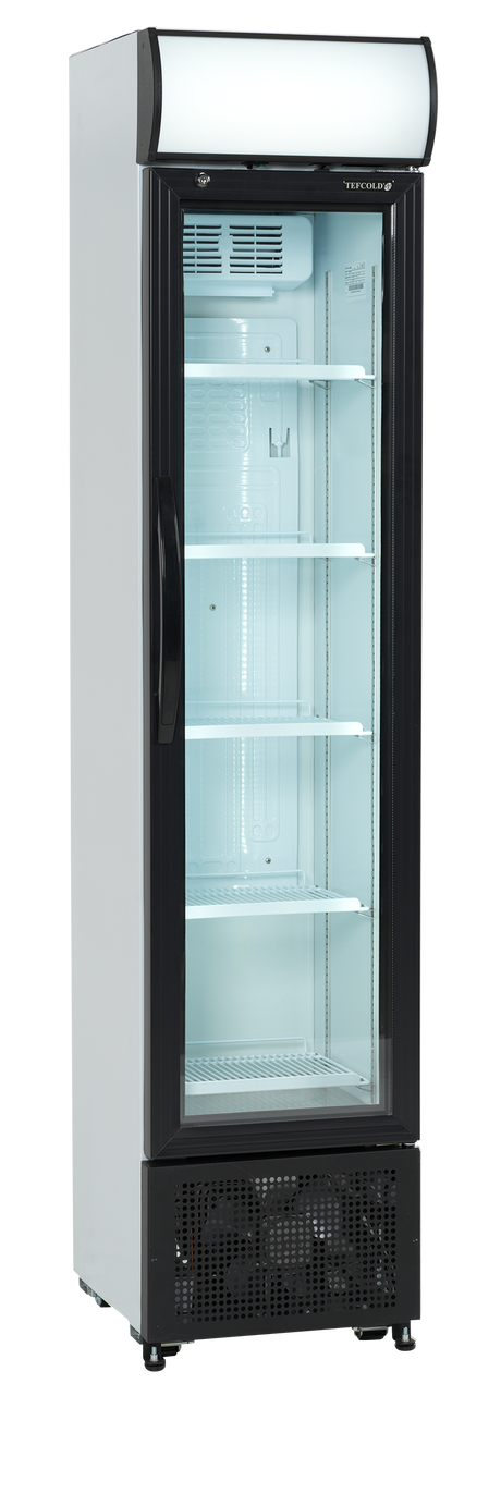 Getränkekühlschrank – 1 Glastür – 116 L – 435×505×2013 mm – Weiß – +2 bis +12 °C - Produktansicht
