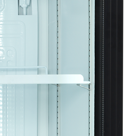 Getränkekühlschrank – 1 Glastür – 116 L – 435×505×2013 mm – Weiß – +2 bis +12 °C - Detail