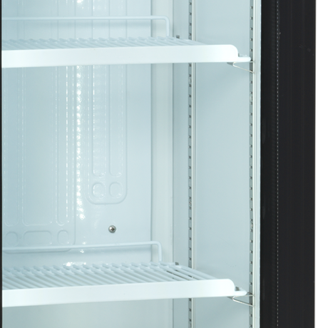 Getränkekühlschrank – 1 Glastür – 116 L – 435×505×2013 mm – Weiß – +2 bis +12 °C - Detail