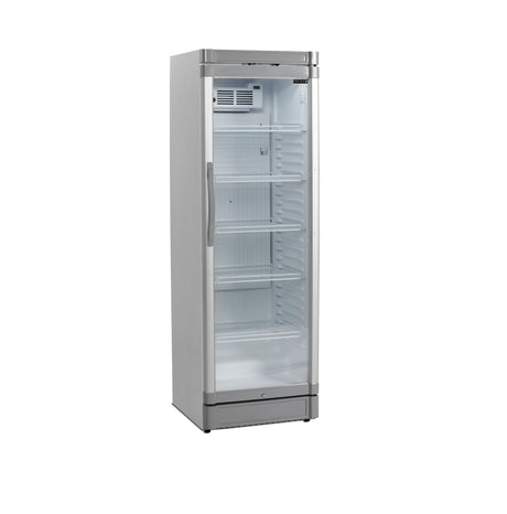 Getränkekühlschrank – 1 Glastür – 347 L – 595×640×1840 mm – Weiß – +2 bis +10 °C - Produktansicht