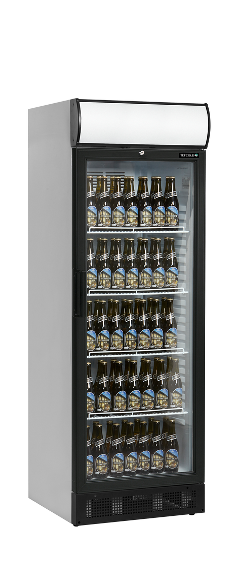 Getränkekühlschrank – 1 Glastür – 260 L – 595×640×1775 mm – Weiß – +2 bis +10 °C - Innenansicht