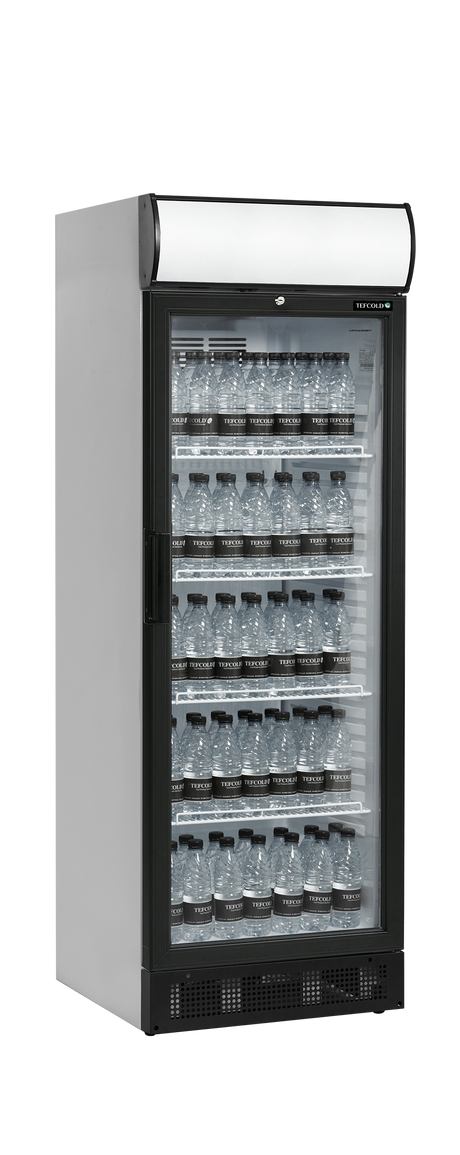 Getränkekühlschrank – 1 Glastür – 260 L – 595×640×1775 mm – Weiß – +2 bis +10 °C - Anwendungsbeispiel