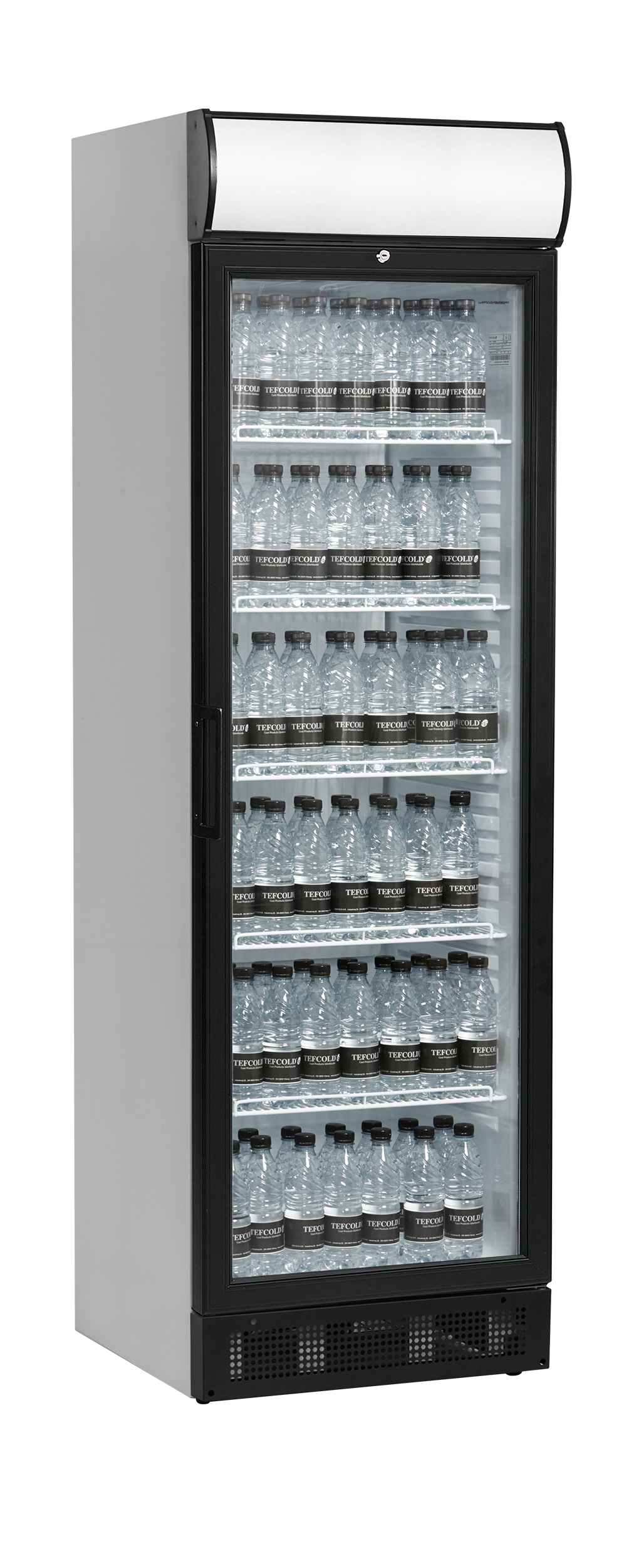 Getränkekühlschrank – 1 Glastür – 347 L – 595×640×1980 mm – Weiß – +2 bis +10 °C - Weitere Ansicht