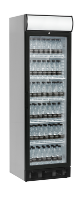 Getränkekühlschrank – 1 Glastür – 347 L – 595×640×1980 mm – Weiß – +2 bis +10 °C - Weitere Ansicht